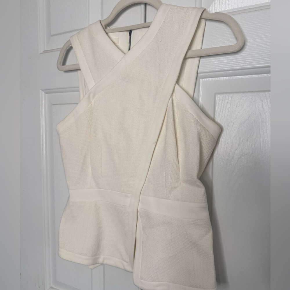 BCBGMaxAzria Cream Blouse